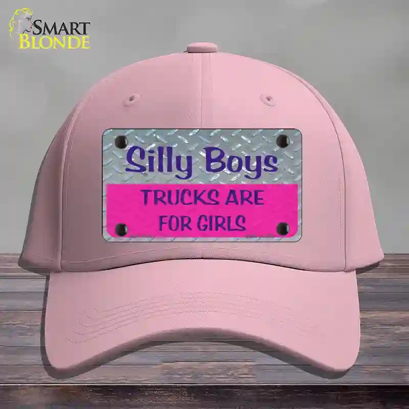 HAT05-MLP-1134 Silly Boys Novelty License Plate Hat, Cotton - Pink