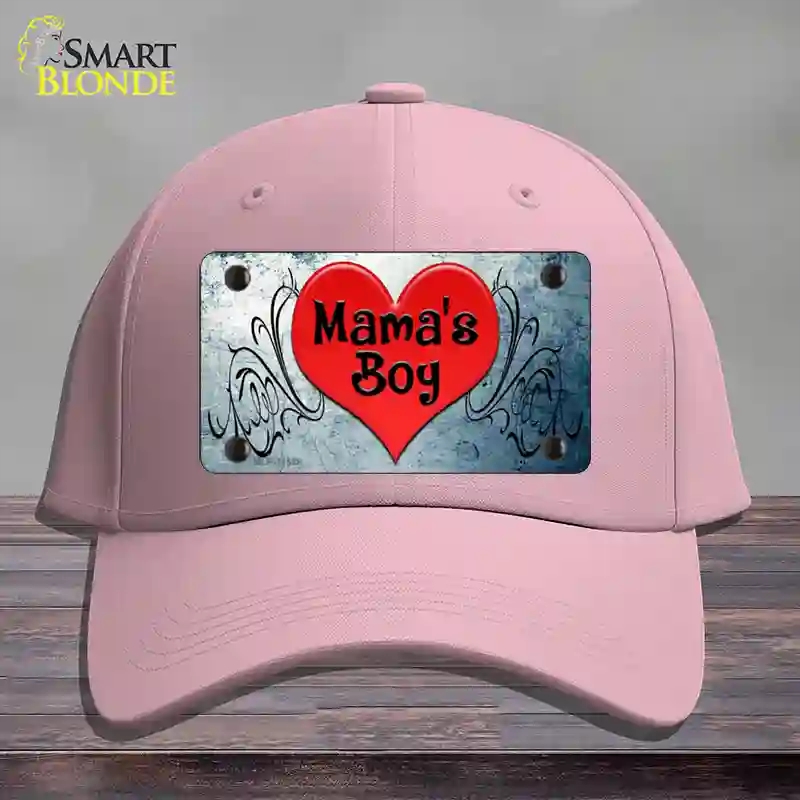 HAT05-MLP-11538 Mamas Boy Novelty License Plate Hat, Cotton - Pink