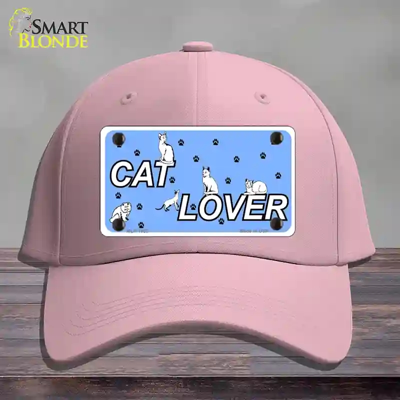 HAT05-MLP-1162 Cat Lover Novelty License Plate Hat, Cotton - Pink