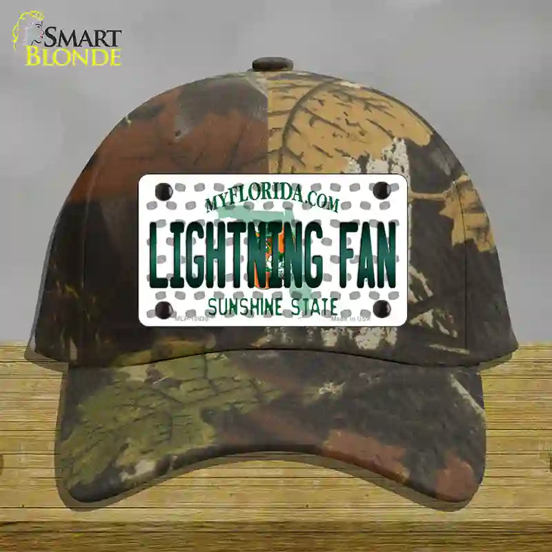 HAT06-MLP-10830 Lightning Fan Florida Novelty License Plate Hat, Cotton - Camoflauge