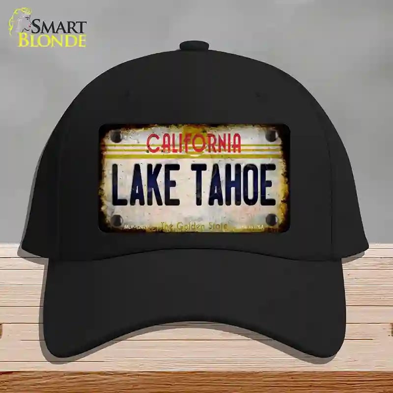 HAT03-MLP-12070 California Lake Tahoe Novelty License Plate Hat, Cotton - Black