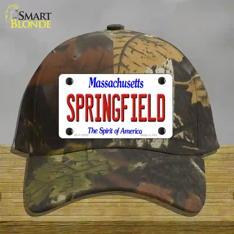 HAT06-MLP-10992 Springfield Massachusetts Novelty License Plate Hat, Cotton - Camouflage