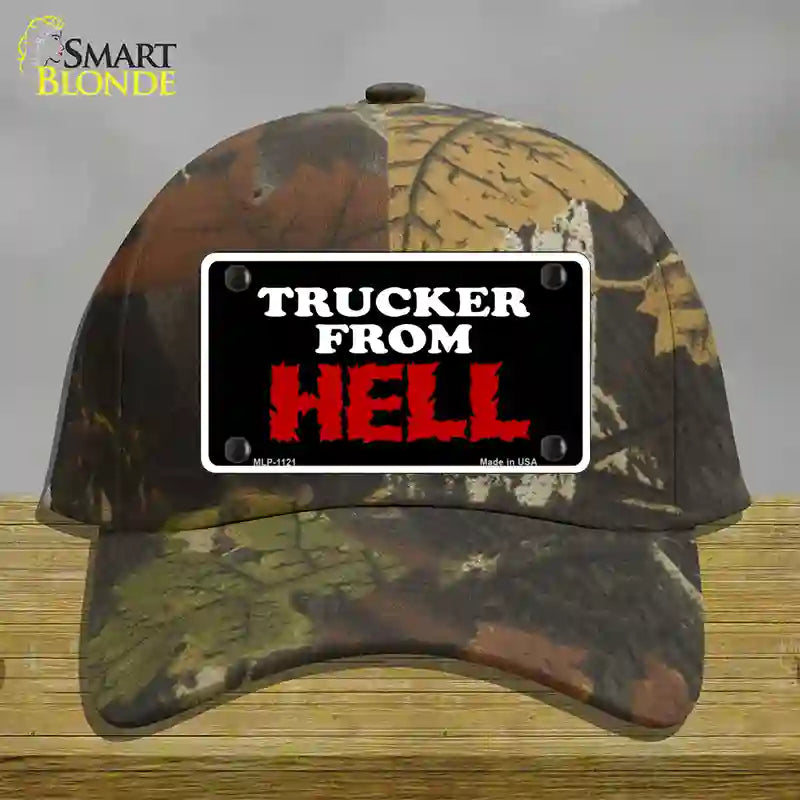 HAT06-MLP-1121 Mesh From Hell Novelty License Plate Hat, Cotton - Camoflauge