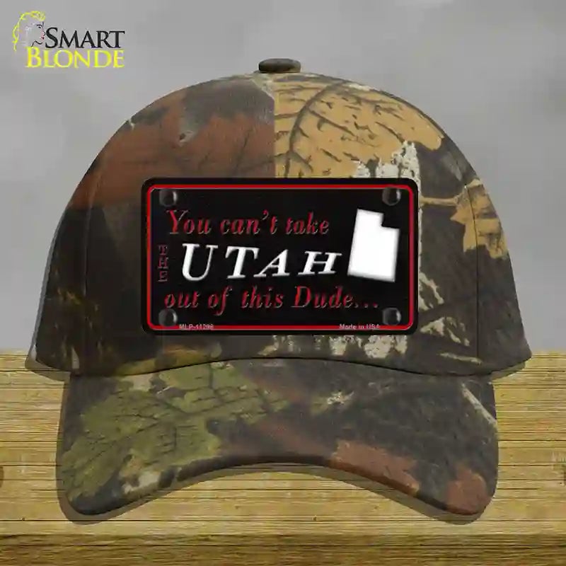 HAT06-MLP-11298 Utah Dude Novelty License Plate Hat, Cotton - Camouflage