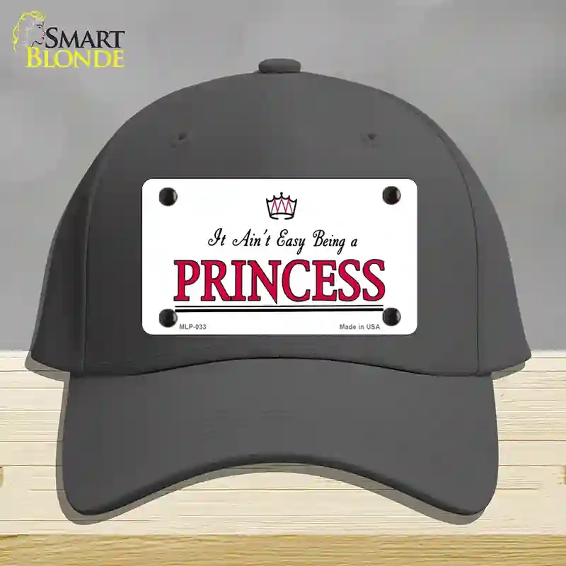 HAT04-MLP-033 Easy Being a Princess Novelty License Plate Hat, Cotton - Charcoal