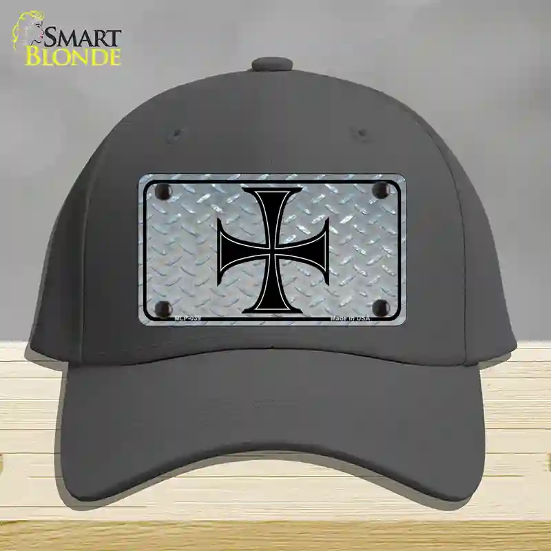 HAT04-MLP-039 Maltese Cross Novelty License Plate Hat, Cotton - Charcoal