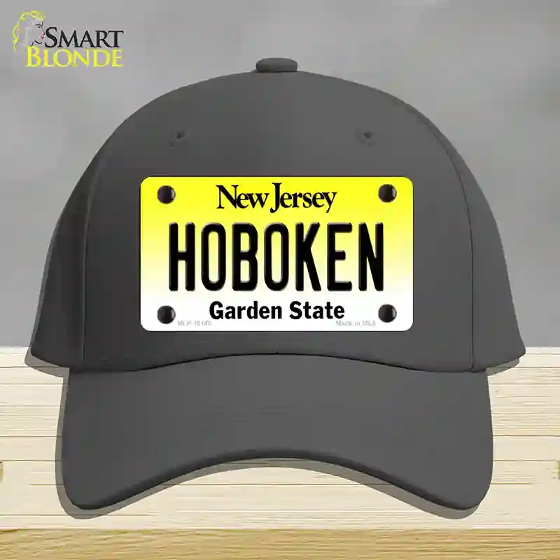 HAT04-MLP-10148 Hoboken   Jersey Novelty License Plate Hat, Cotton - Charcoal