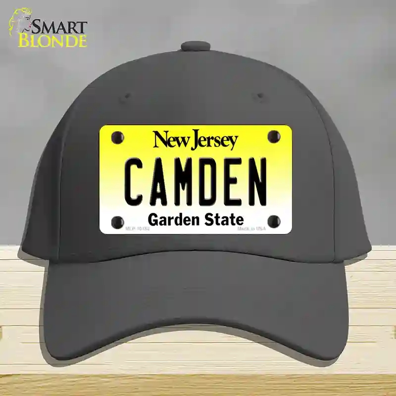 HAT04-MLP-10152 Camden   Jersey Novelty License Plate Hat, Cotton - Charcoal