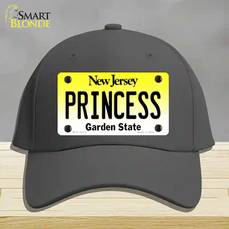 HAT04-MLP-10172 Princess   Jersey Novelty License Plate Hat, Cotton - Charcoal