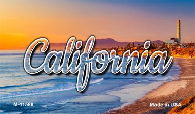 M-11588 3.5 x 2 in. California Beach Magnet