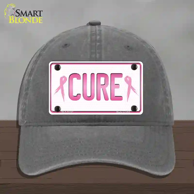 HAT08-MLP-10747 Cure Novelty License Plate Hat Sign, Unconstructed Cotton - Charcoal