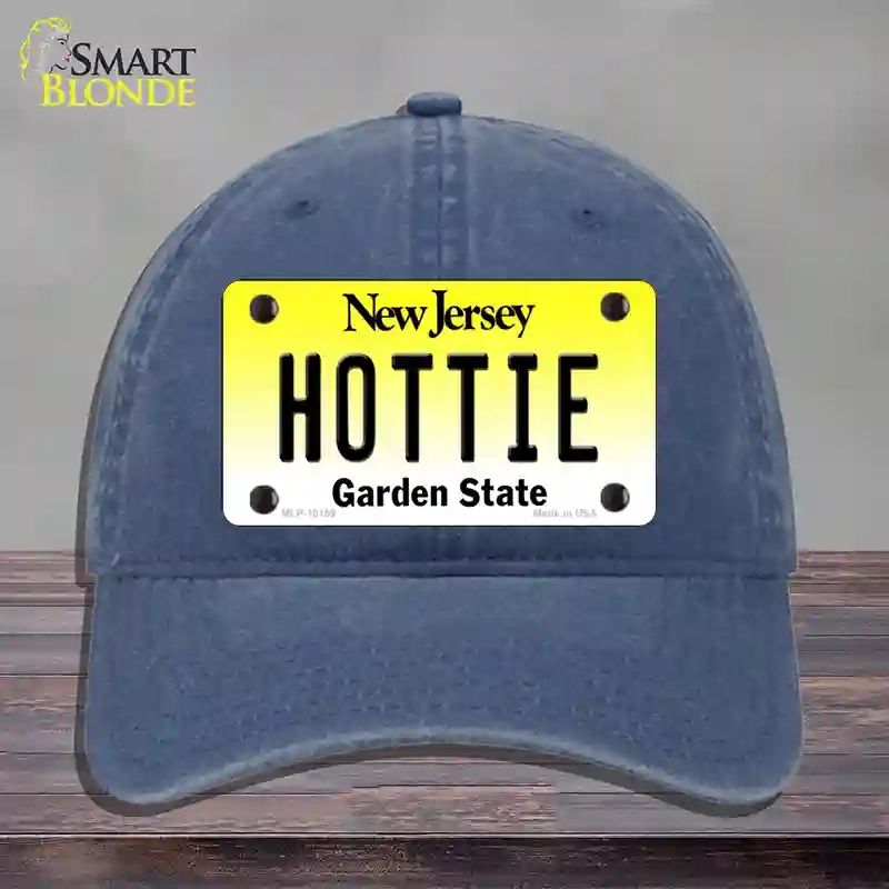 HAT11-MLP-10159 Hottie   Jersey Novelty License Plate Hat, Unconstructed Cotton - Navy