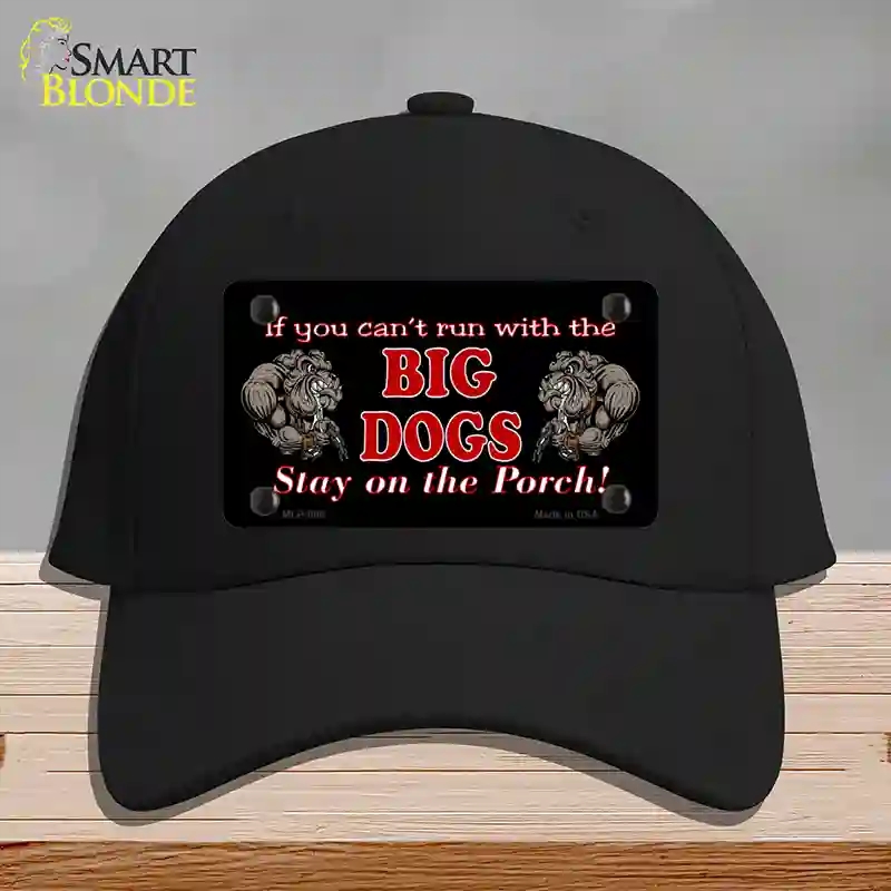 HAT03-MLP-006 Big Dogs Novelty License Plate Hat, Cotton - Black
