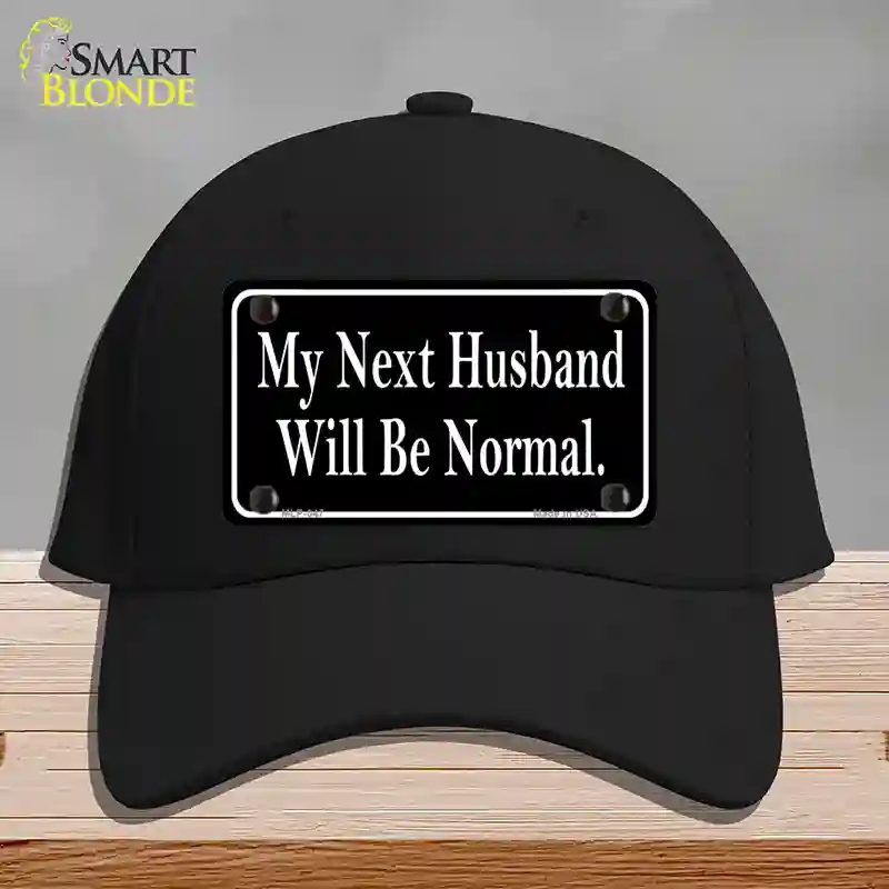 HAT03-MLP-047 My Next Husband Novelty License Plate Hat, Cotton - Black