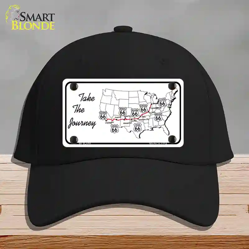 HAT03-MLP-100 Take the Journey Novelty License Plate Hat, Cotton - Black