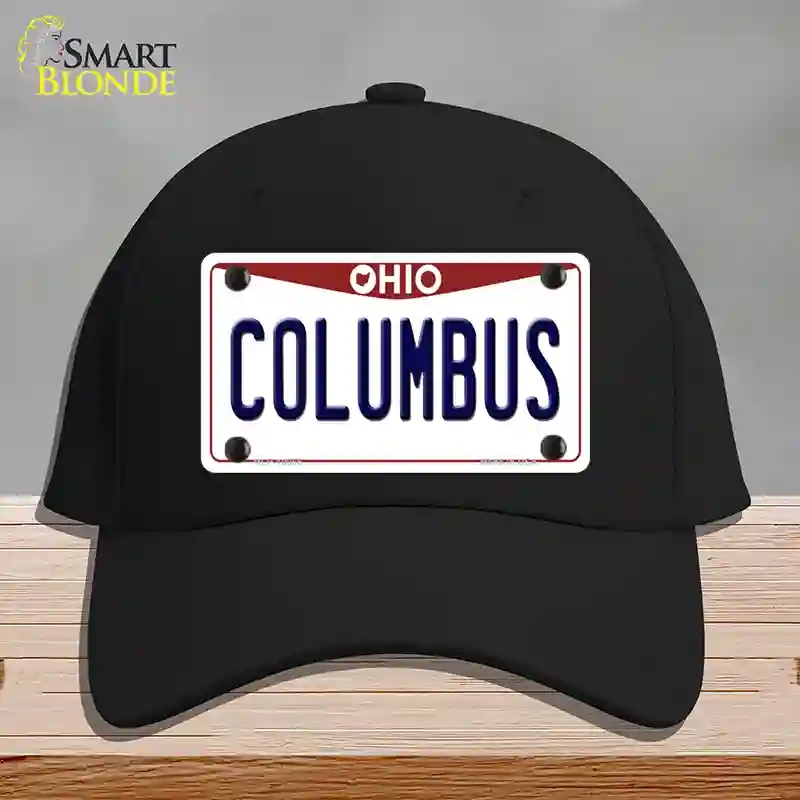 HAT03-MLP-10066 Columbus Ohio Novelty License Plate Hat, Cotton - Black