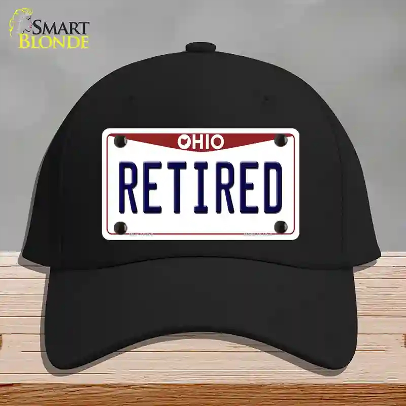 HAT03-MLP-10080 Retired Ohio Novelty License Plate Hat, Cotton - Black