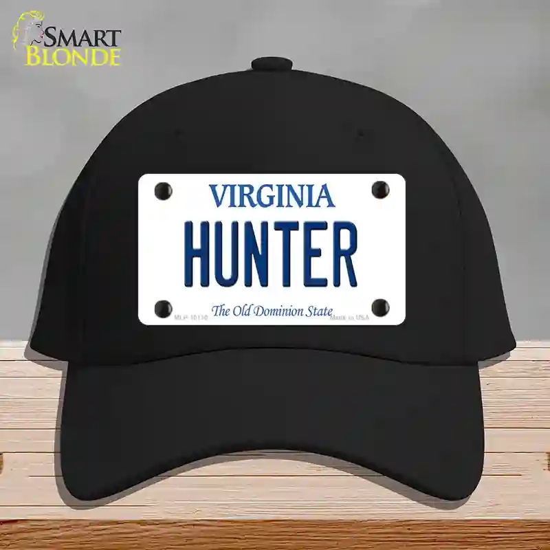 HAT03-MLP-10130 Hunter Virginia Novelty License Plate Hat, Cotton - Black