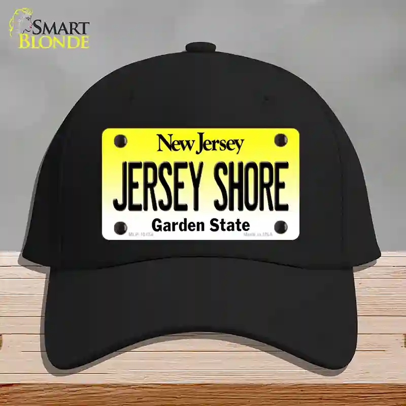 HAT03-MLP-10154 Jersey Shore   Jersey Novelty License Plate Hat, Cotton - Black