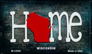 M-12040 3.5 x 2 in. Wisconsin Home State Outline Novelty Magnet