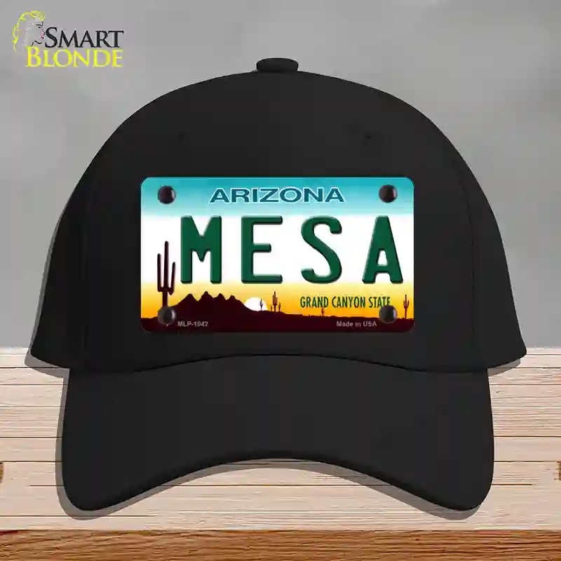 HAT03-MLP-1042 Mesa Arizona Novelty License Plate Hat, Cotton - Black