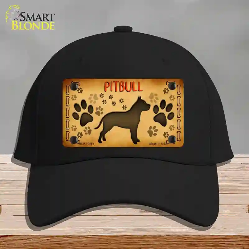 HAT03-MLP-10453 Pitbull Novelty License Plate Hat, Cotton - Black
