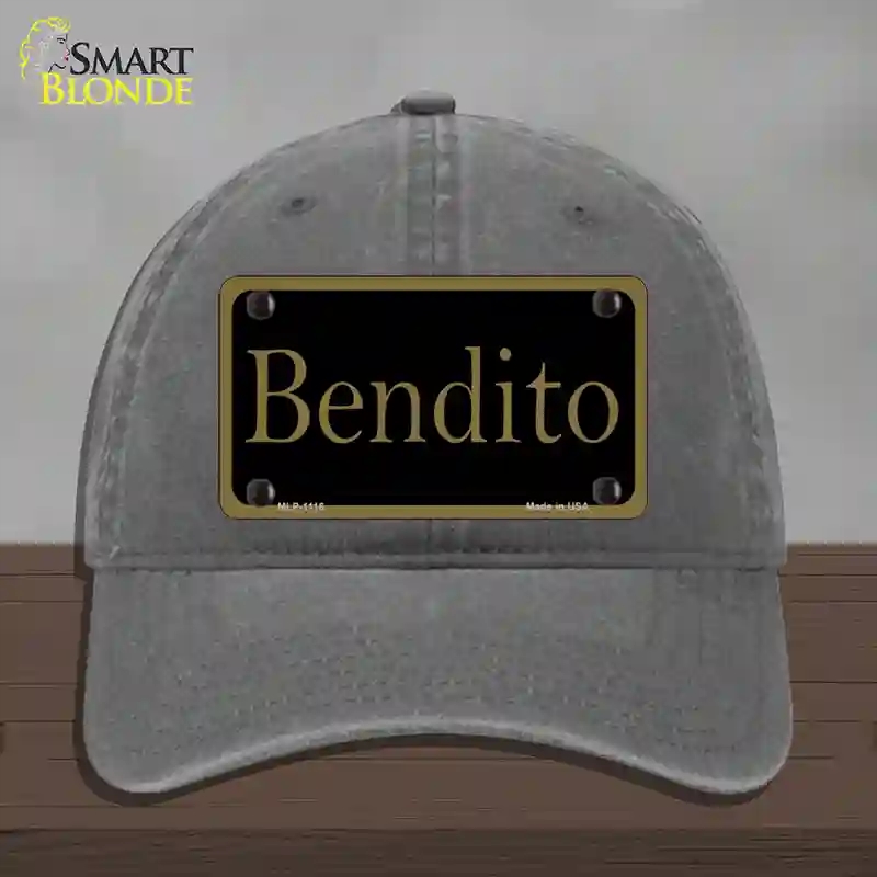 HAT08-MLP-1116 Bendito Novelty License Plate Hat, Unconstructed Cotton - Charcoal