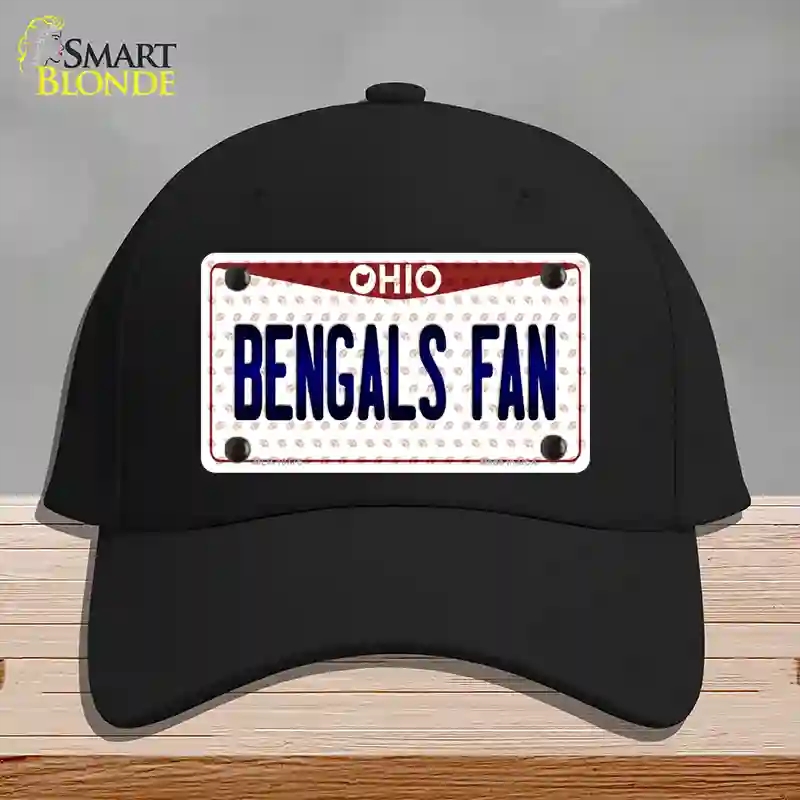 HAT03-MLP-10775 Bengals Fan Ohio Novelty License Plate Hat, Cotton - Black