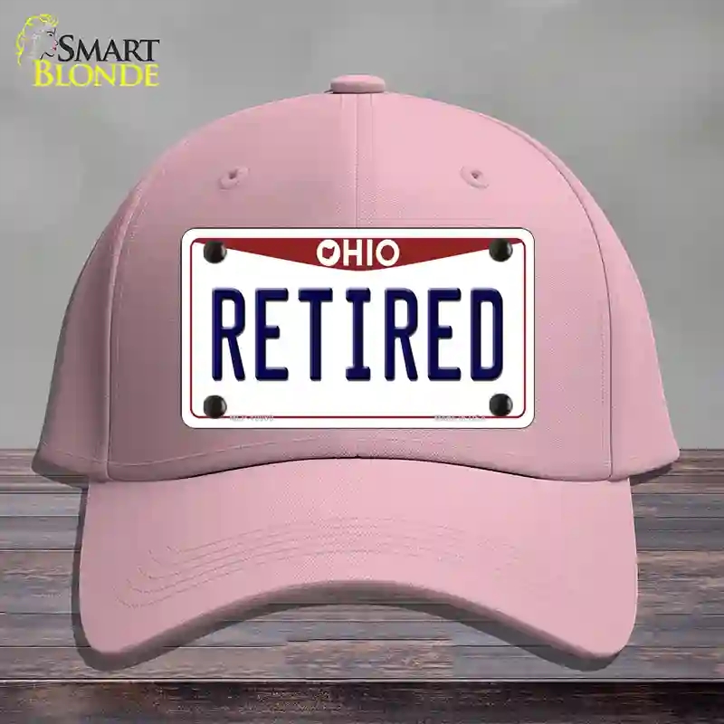HAT05-MLP-10080 Retired Ohio Novelty License Plate Hat, Cotton - Pink