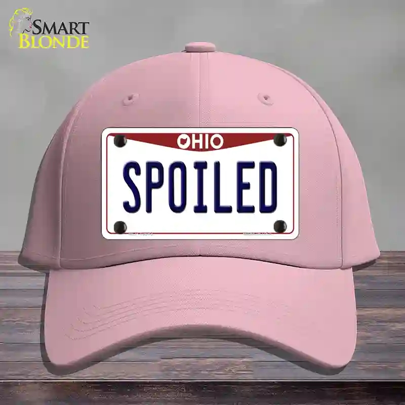 HAT05-MLP-10083 Spoiled Ohio Novelty License Plate Hat, Cotton - Pink