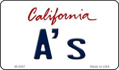M-2097 3.5 x 2 in. A is California State License Plate Magnet