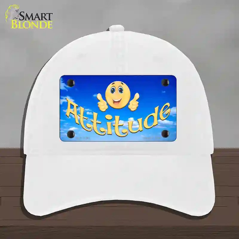 HAT14-MLP-11561 Attitude Novelty License Plate Hat, Unconstructed Cotton - White