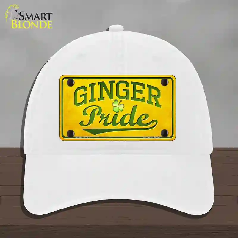 HAT14-MLP-11742 Ginger Pride Novelty License Plate Hat, Unconstructed Cotton - White