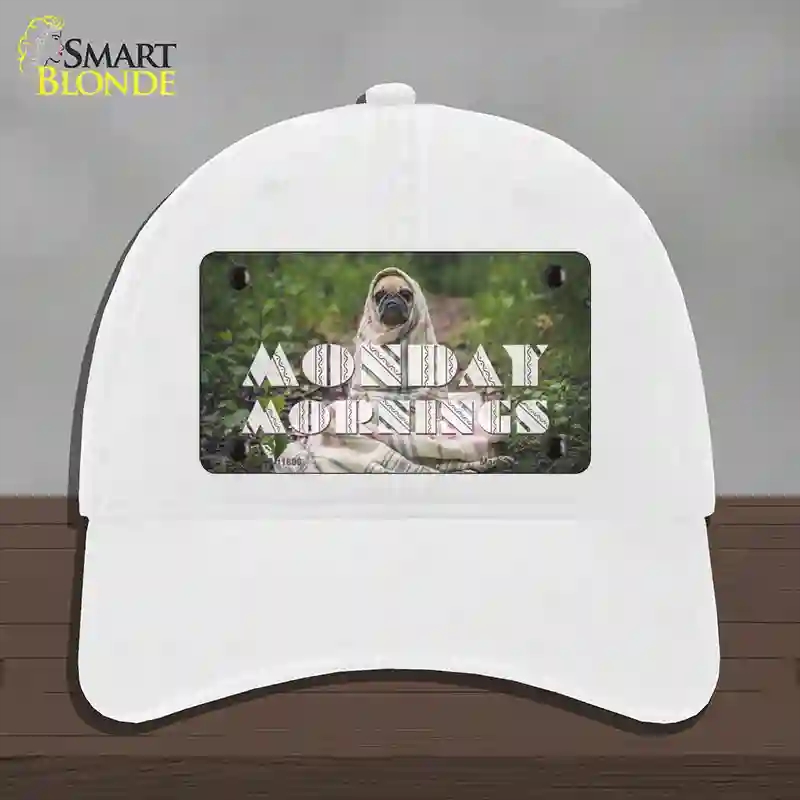 HAT14-MLP-11898 Monday Mornings Novelty License Plate Hat, Unconstructed Cotton - White