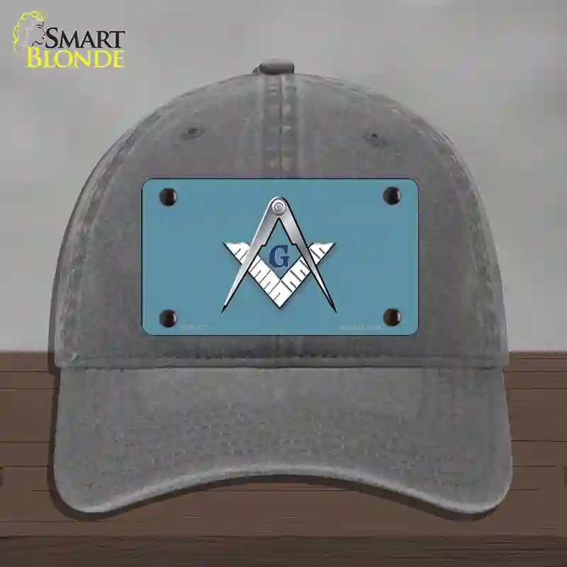 HAT08-MLP-107 Masons Logo Novelty License Plate Hat, Unconstructed Cotton - Charcoal
