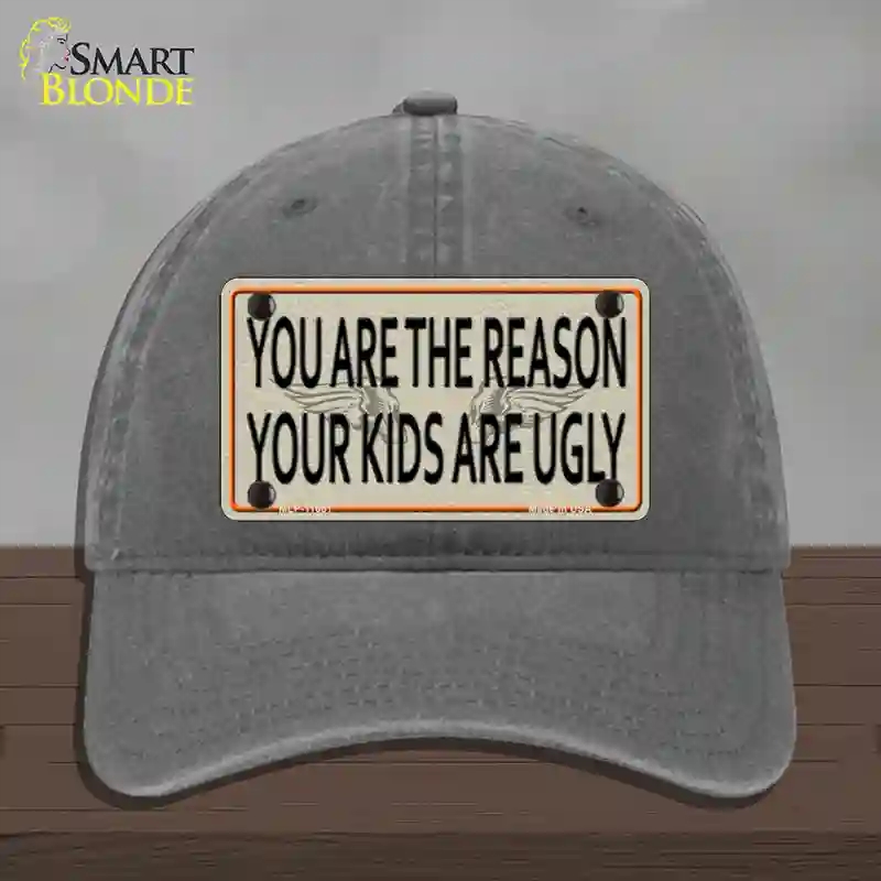 HAT08-MLP-11661 You Are the Reason Novelty License Plate Hat, Unconstructed Cotton - Charcoal