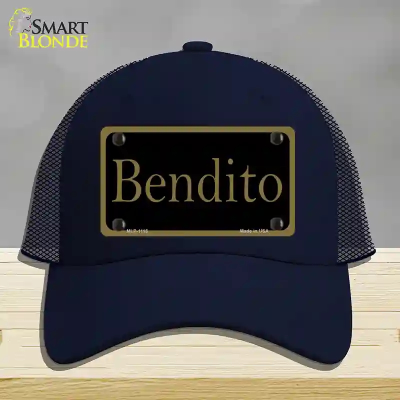HAT16-MLP-1116 Bendito Novelty License Plate Hat, Mesh - Navy