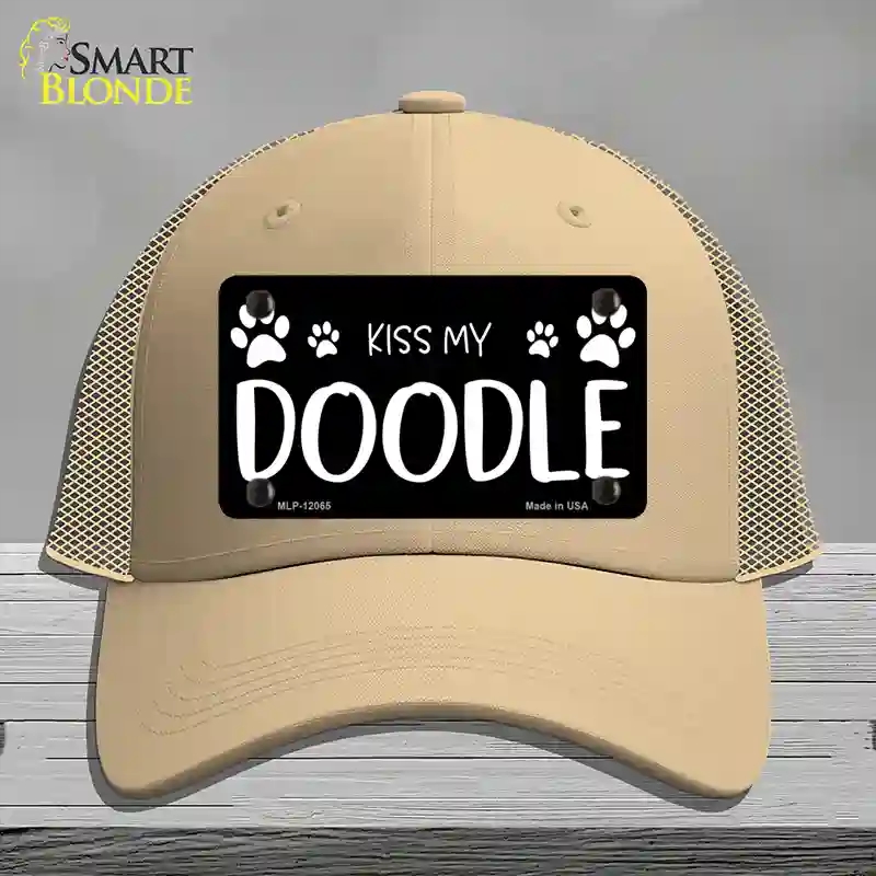 HAT15-MLP-12065 Kiss My Novelty License Plate Hat, Mesh - Khaki