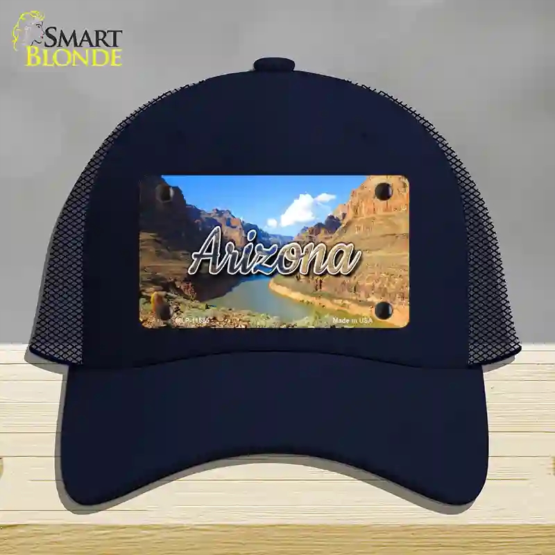 HAT16-MLP-11585 Arizona Canyon State Novelty License Plate Hat, Mesh - Navy