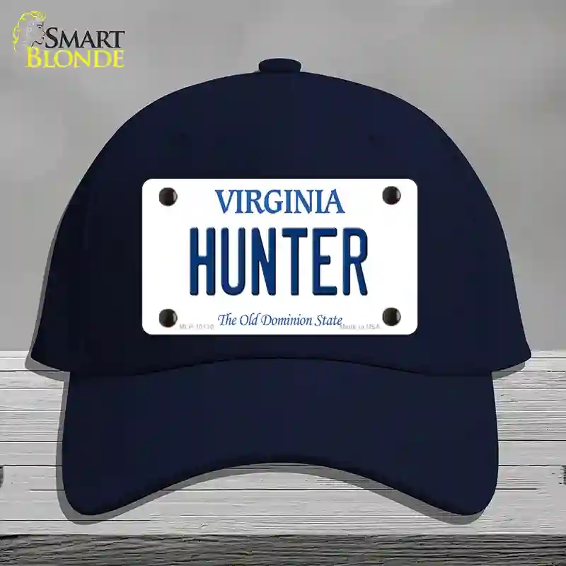 HAT20-MLP-10130 Hunter Virginia Novelty License Plate Hat, Cotton - Navy
