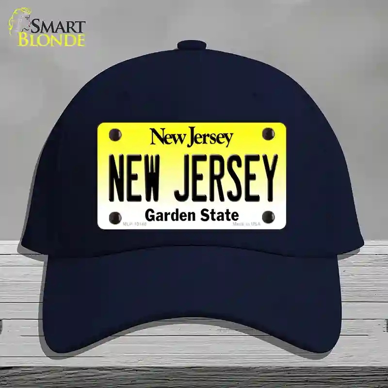 HAT20-MLP-10145   Jersey Garden State Novelty License Plate Hat, Cotton - Navy