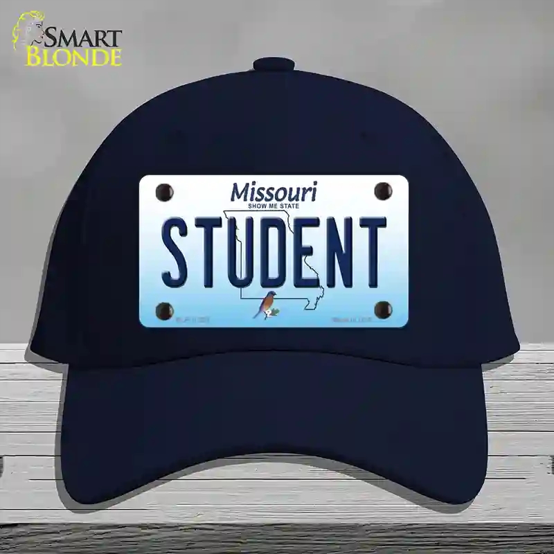 HAT20-MLP-10258 Student Missouri Novelty License Plate Hat, Cotton - Navy