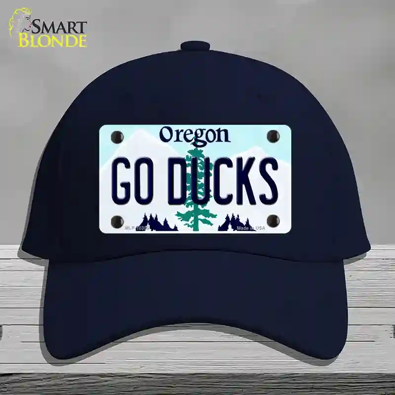 HAT20-MLP-10355 Go Ducks Oregon Novelty License Plate Hat, Cotton - Navy