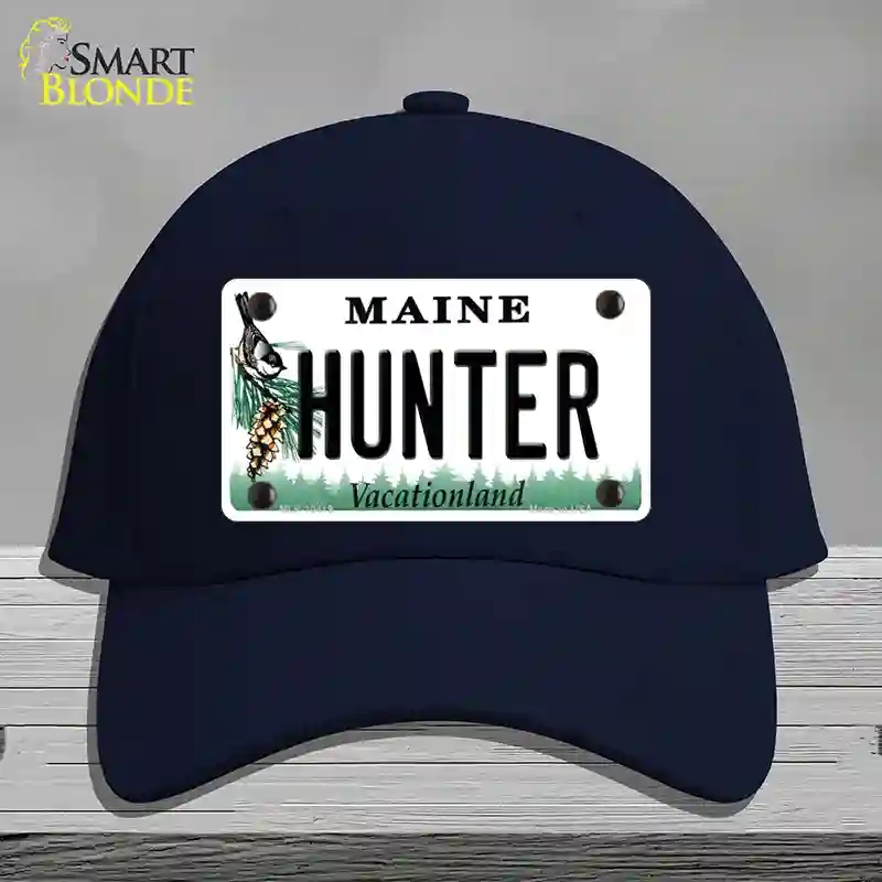 HAT20-MLP-10419 Hunter Maine Novelty License Plate Hat, Cotton - Navy