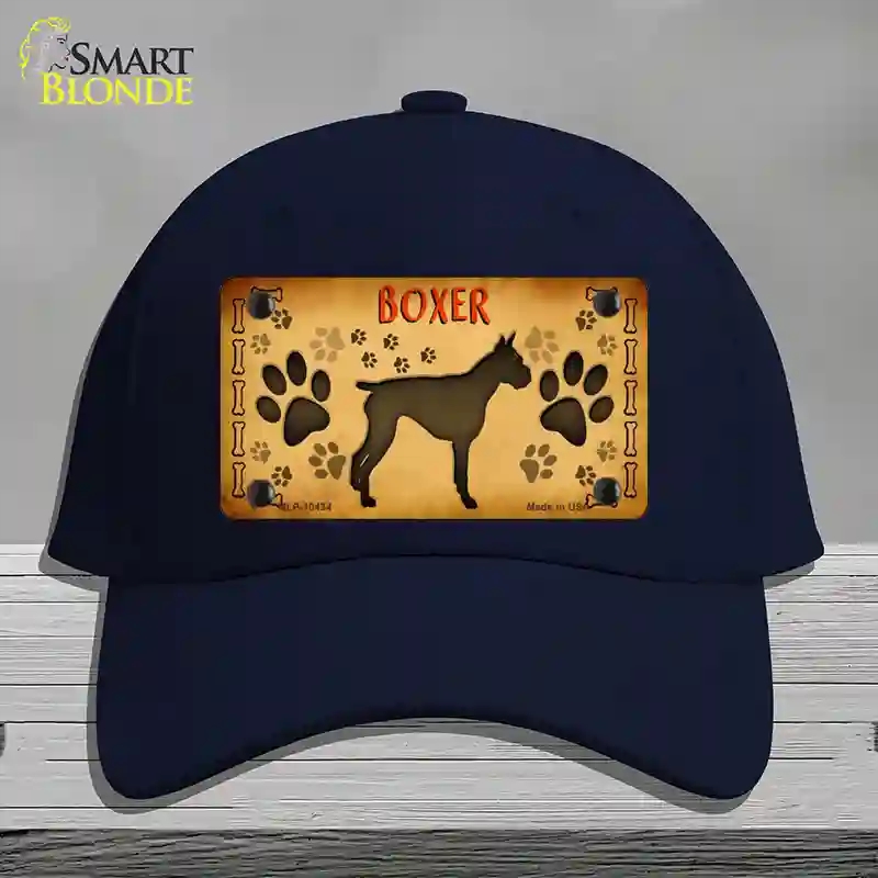 HAT20-MLP-10434 Boxer Novelty License Plate Hat, Cotton - Navy