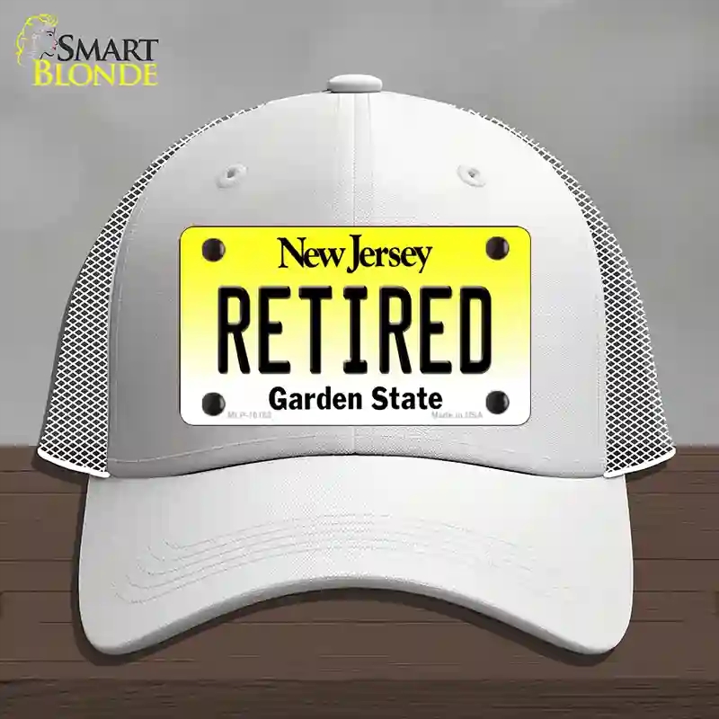 HAT19-MLP-10162 Retired   Jersey Novelty License Plate Hat, Mesh - White