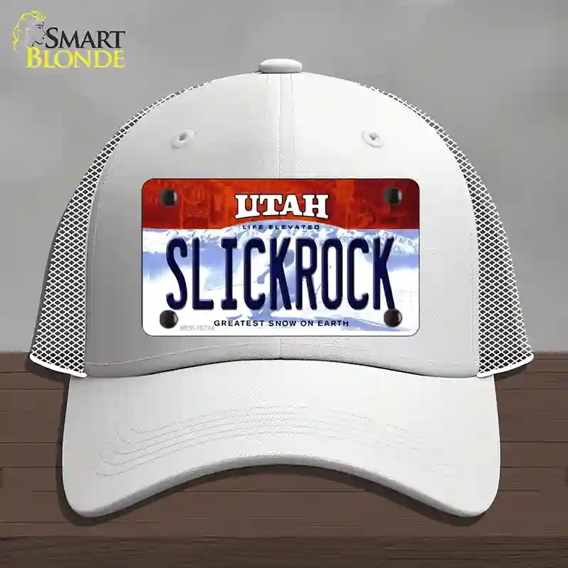 HAT19-MLP-10234 Slickrock Utah Novelty License Plate Hat, Mesh - White