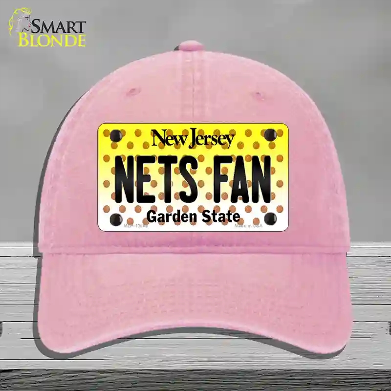 HAT12-MLP-10865 Nets Fan   Jersey Novelty License Plate Hat, Unconstructed Cotton - Pink