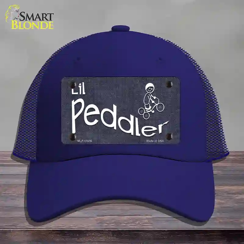 HAT18-MLP-11536 Lil Peddler Novelty License Plate Hat, Mesh - Royal Blue