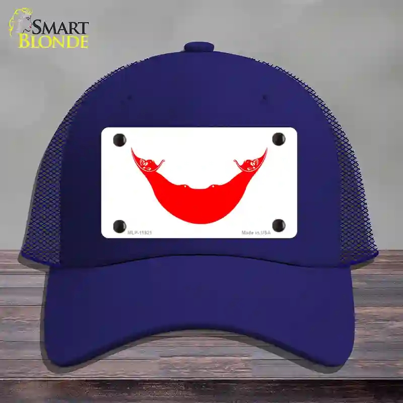 HAT18-MLP-11921 Easter Island Flag Novelty License Plate Hat, Mesh - Royal Blue